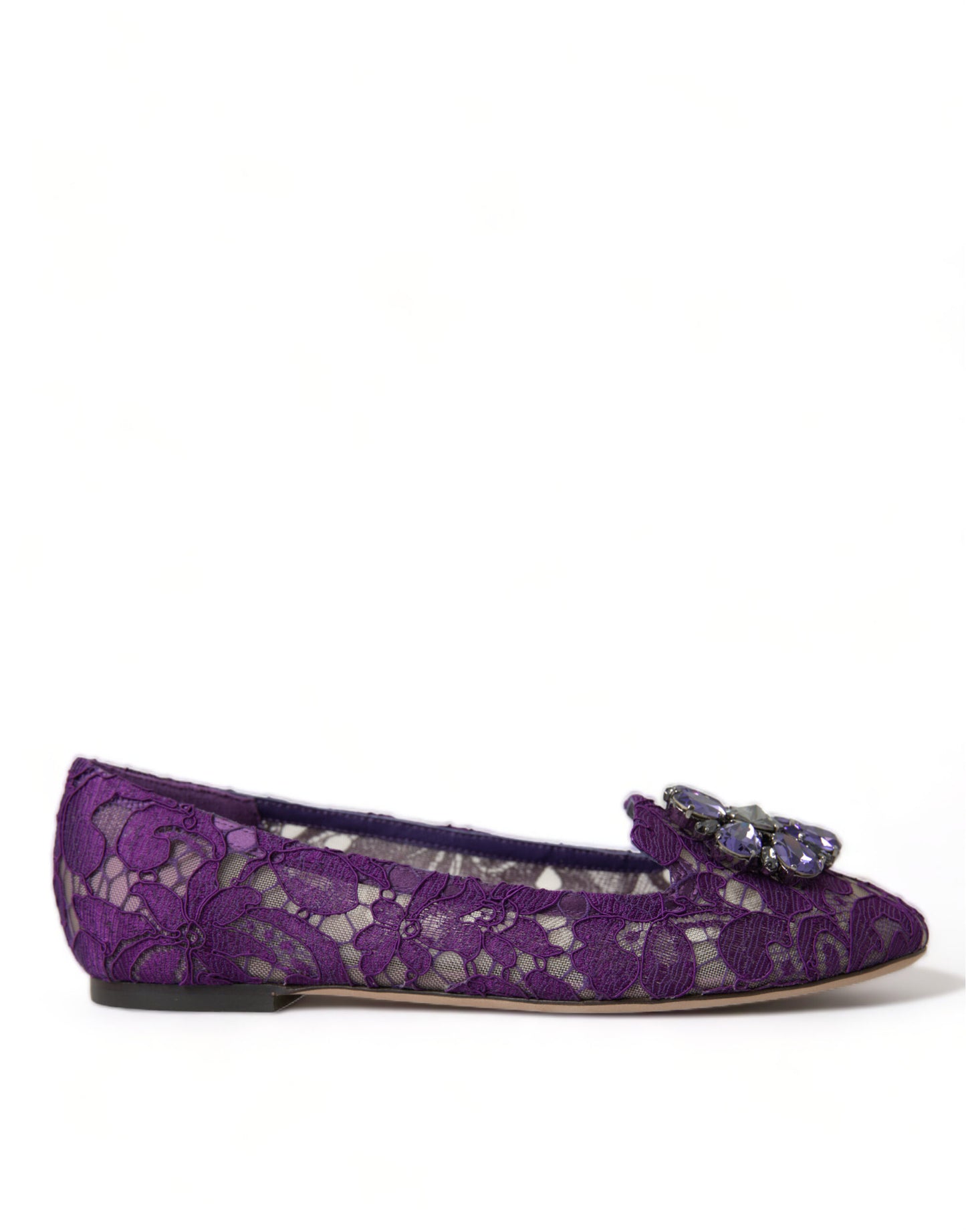 Dolce &amp; Gabbana Zapatos planos Vally elegantes con encaje floral