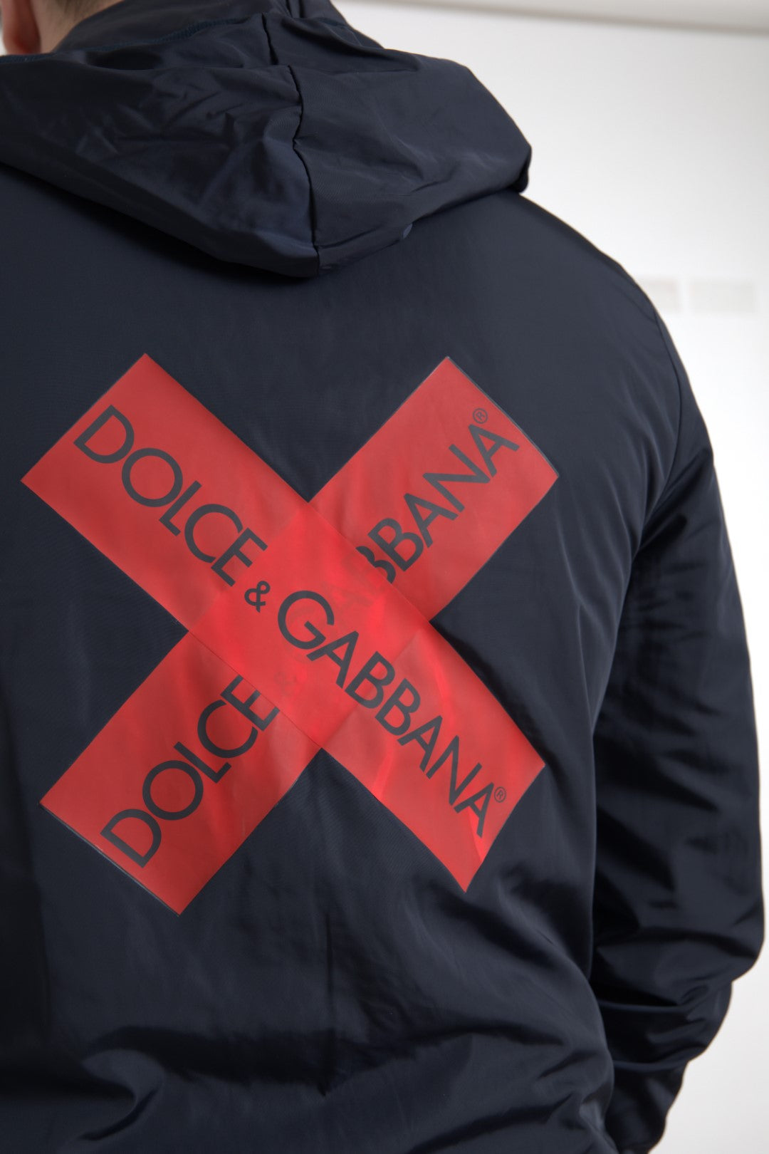 Dolce &amp; Gabbana Elegante Sudadera Azul Con Capucha Y Cierre De Cremallera
