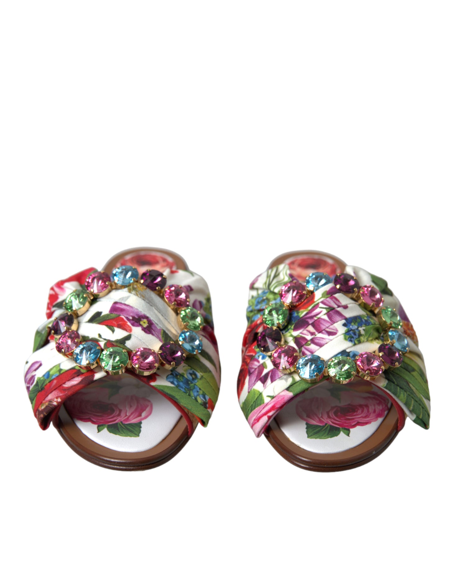 Dolce &amp; Gabbana Exquisitas sandalias planas con estampado floral