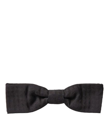 Dolce &amp; Gabbana Elegante pajarita de seda fantasía marrón