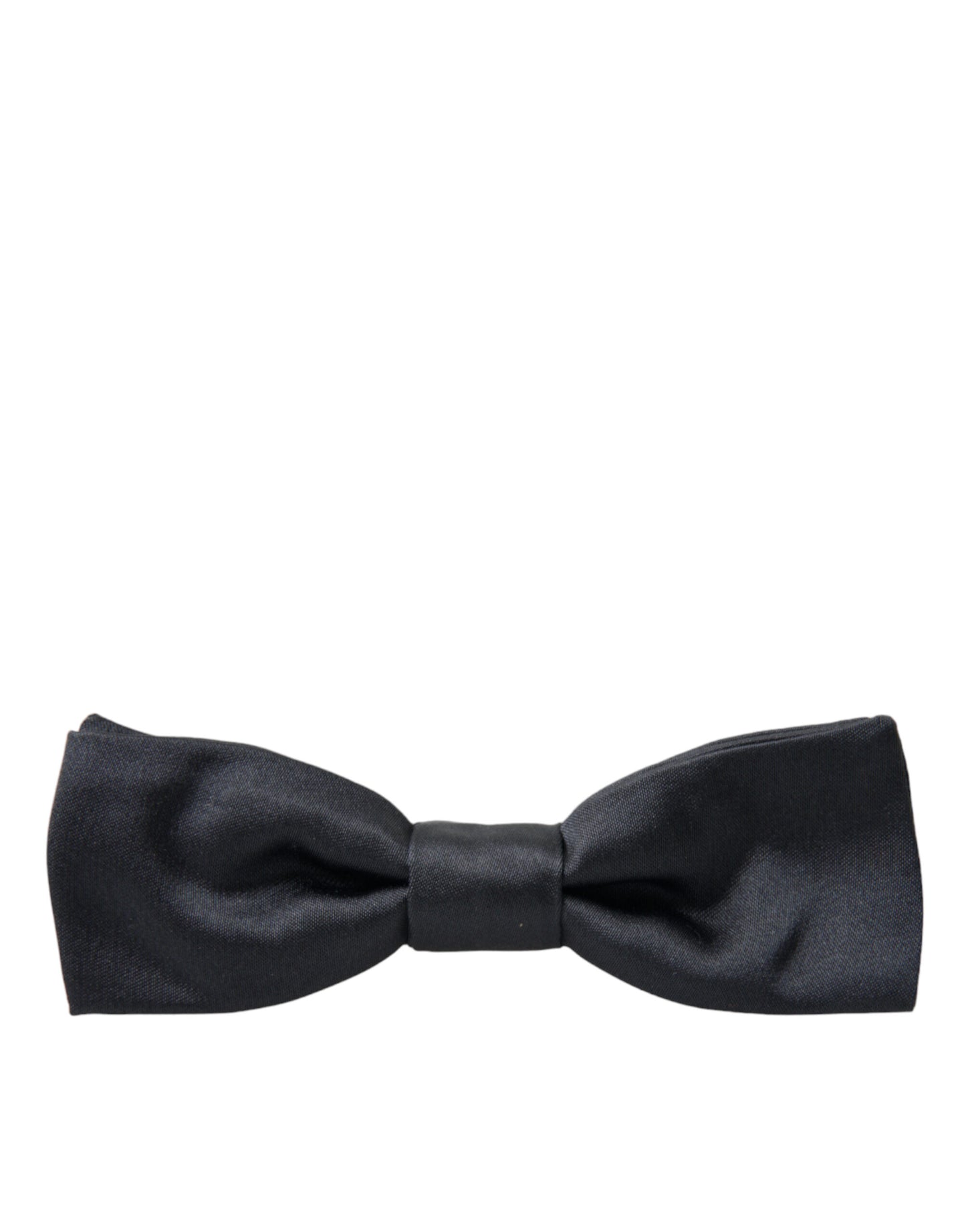 Dolce &amp; Gabbana Elegante Pajarita De Seda Gris Antracita