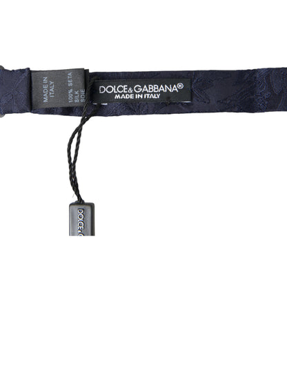 Dolce &amp; Gabbana Elegante Pajarita De Seda Azul
