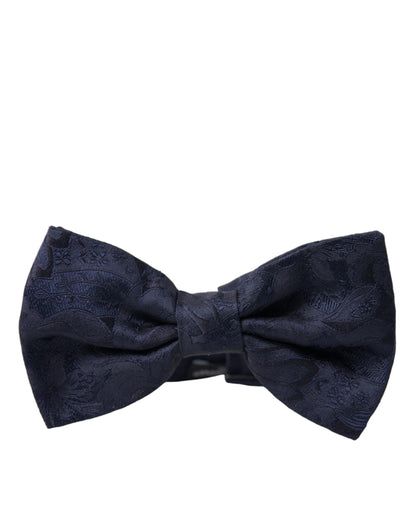 Dolce &amp; Gabbana Elegante Pajarita De Seda Azul