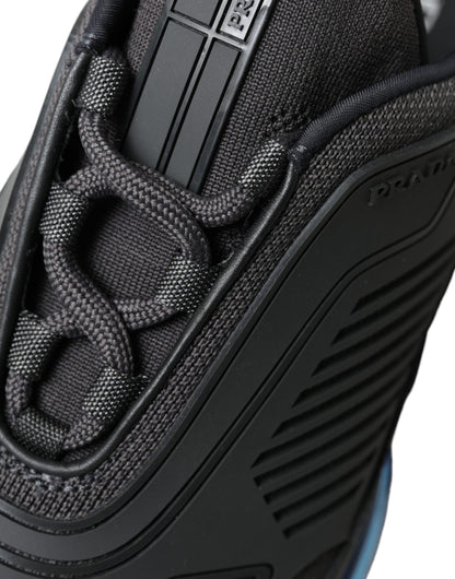 Baskets élégantes en maille noire Prada pour homme
