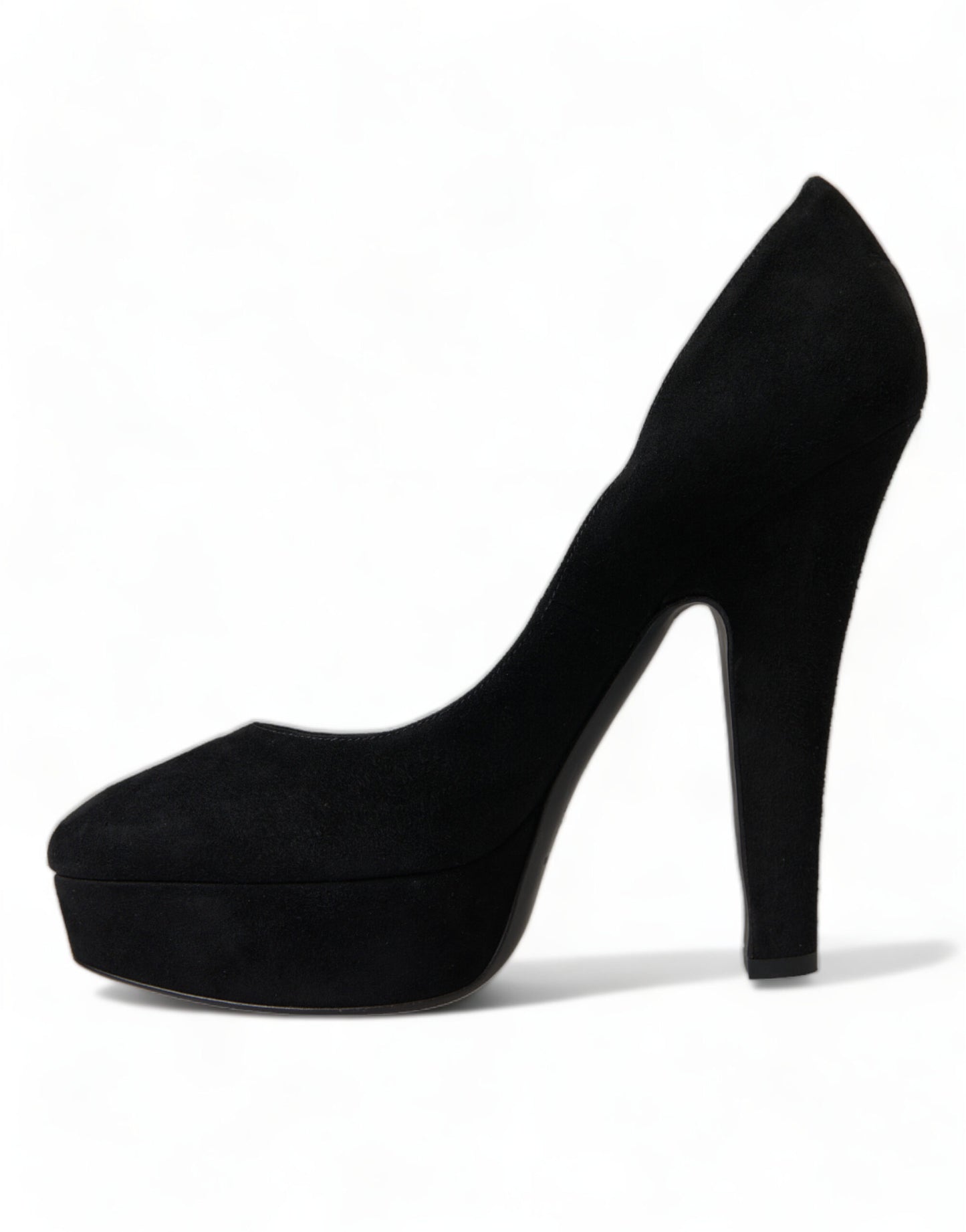 Dolce &amp; Gabbana Zapatos De Tacón De Ante Negro Sofisticación