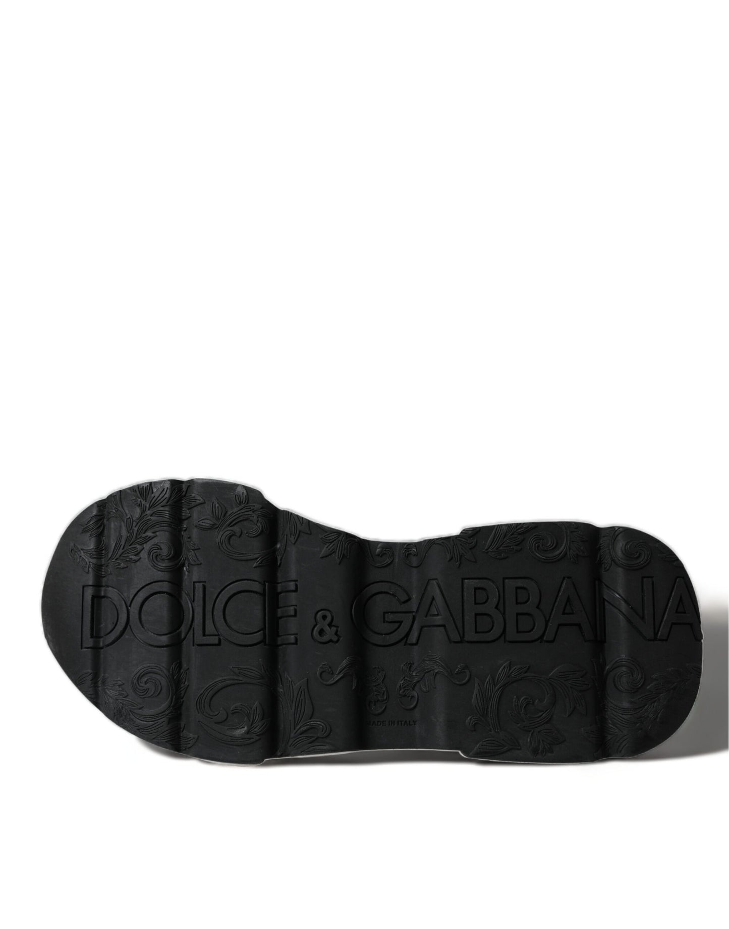 Dolce &amp; Gabbana Zapatillas elegantes de cuero Daymaster en blanco y negro