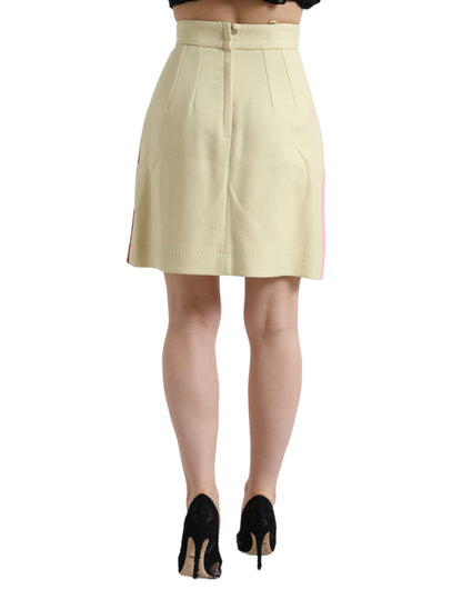 Dolce &amp; Gabbana Minifalda evasé elegante de cintura alta