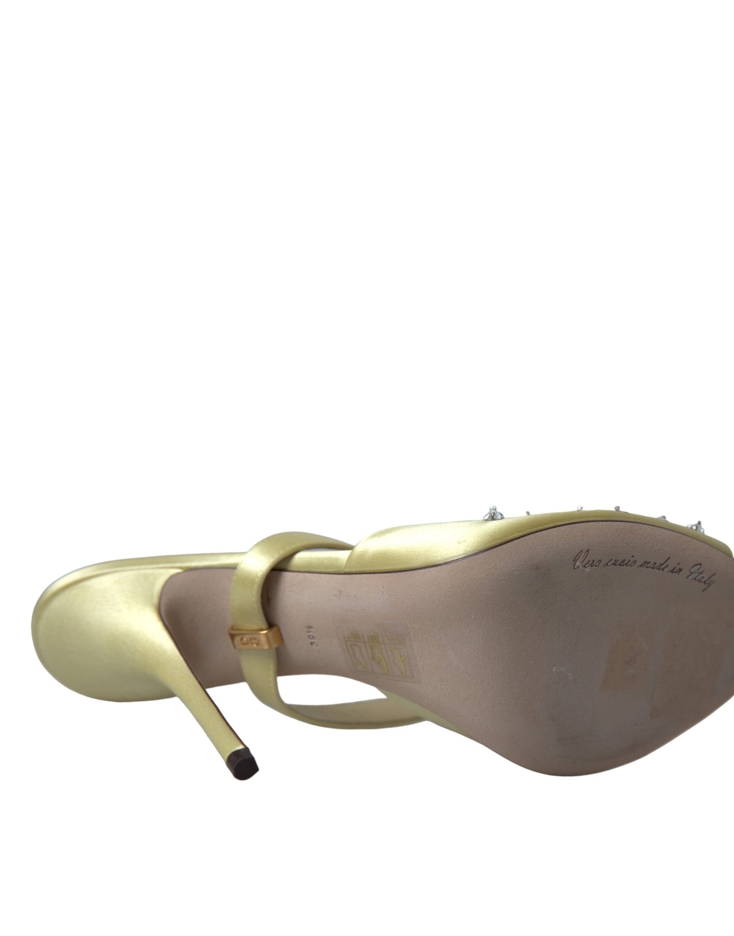 Dolce &amp; Gabbana Sandalias de seda con adornos de cristal