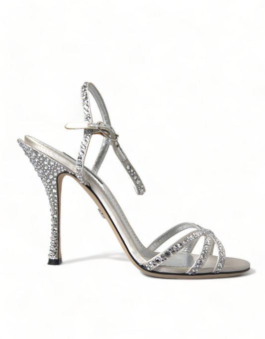 Dolce &amp; Gabbana Sandalias elegantes con tacones adornados con cristales