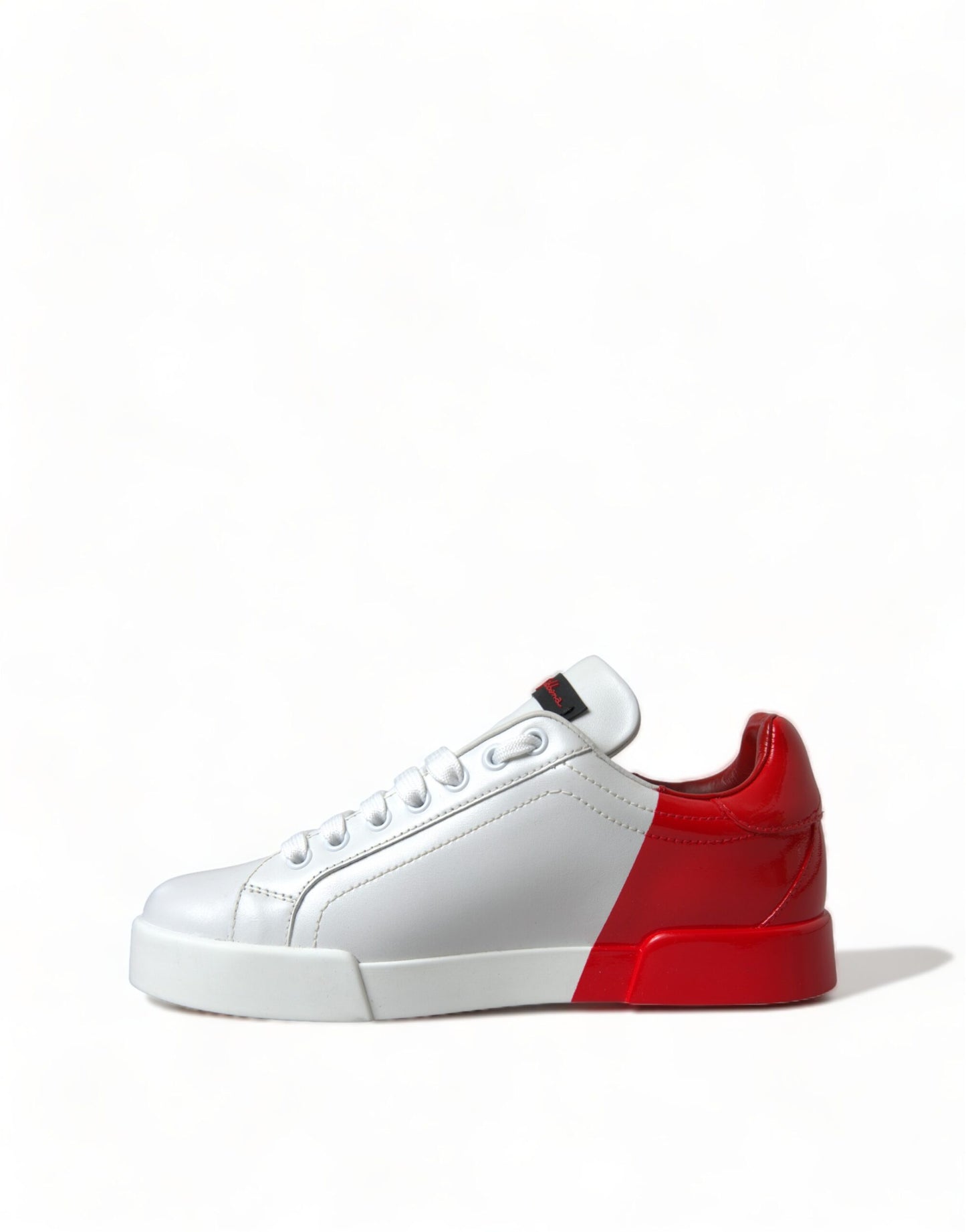 Dolce &amp; Gabbana Elegantes zapatillas Portofino de cuero blanco