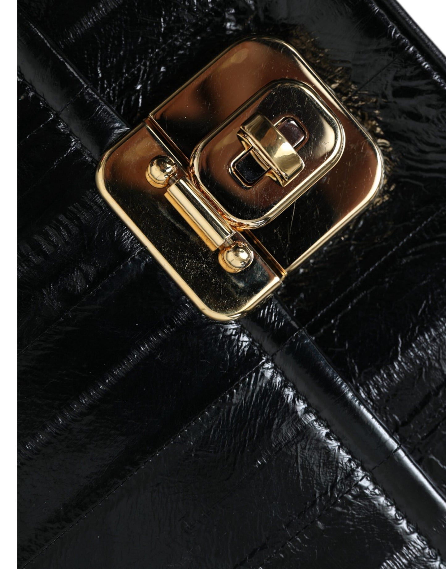 Dolce &amp; Gabbana Elegante bolso de hombro de piel de anguila