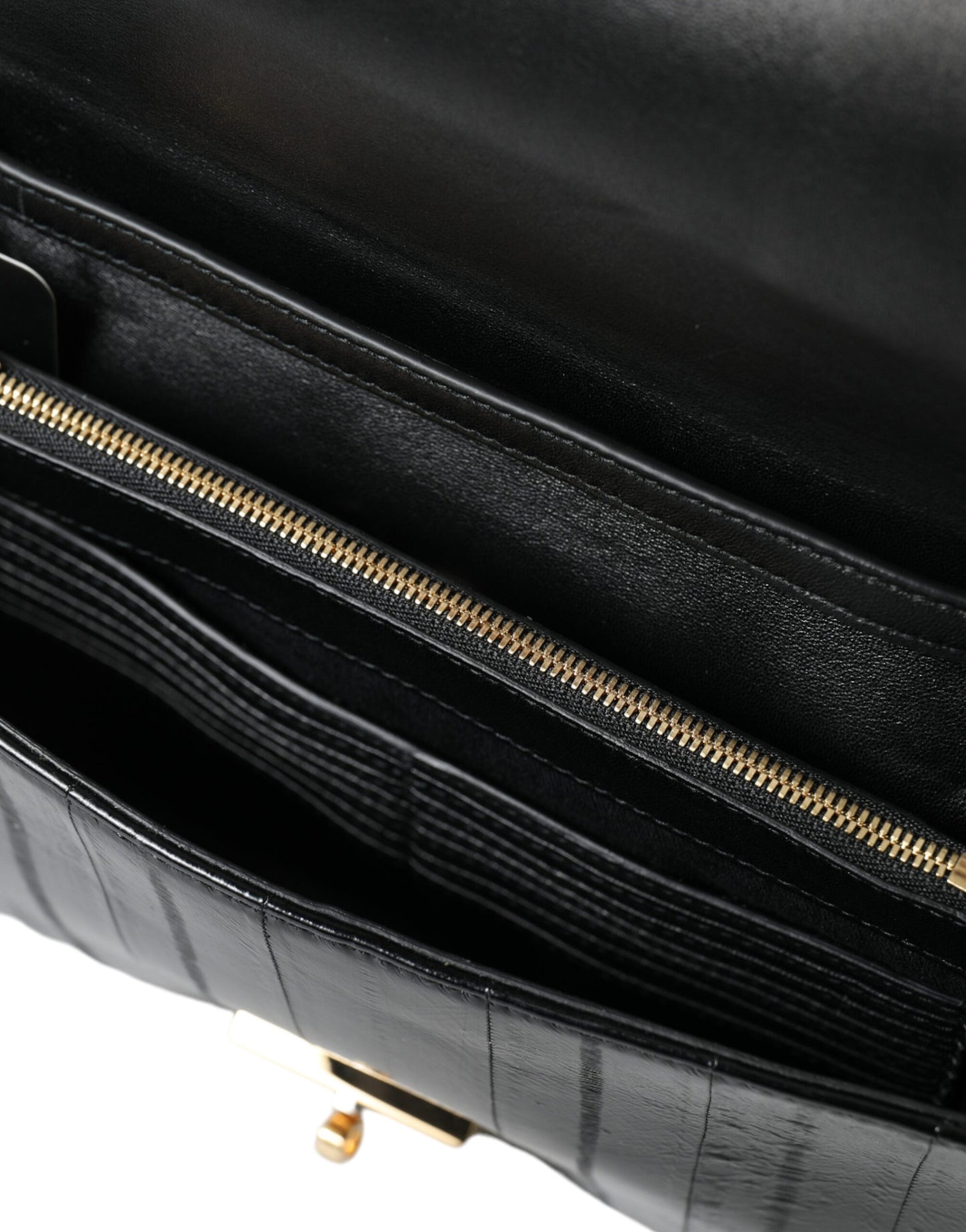 Dolce &amp; Gabbana Elegante bolso de hombro de piel de anguila