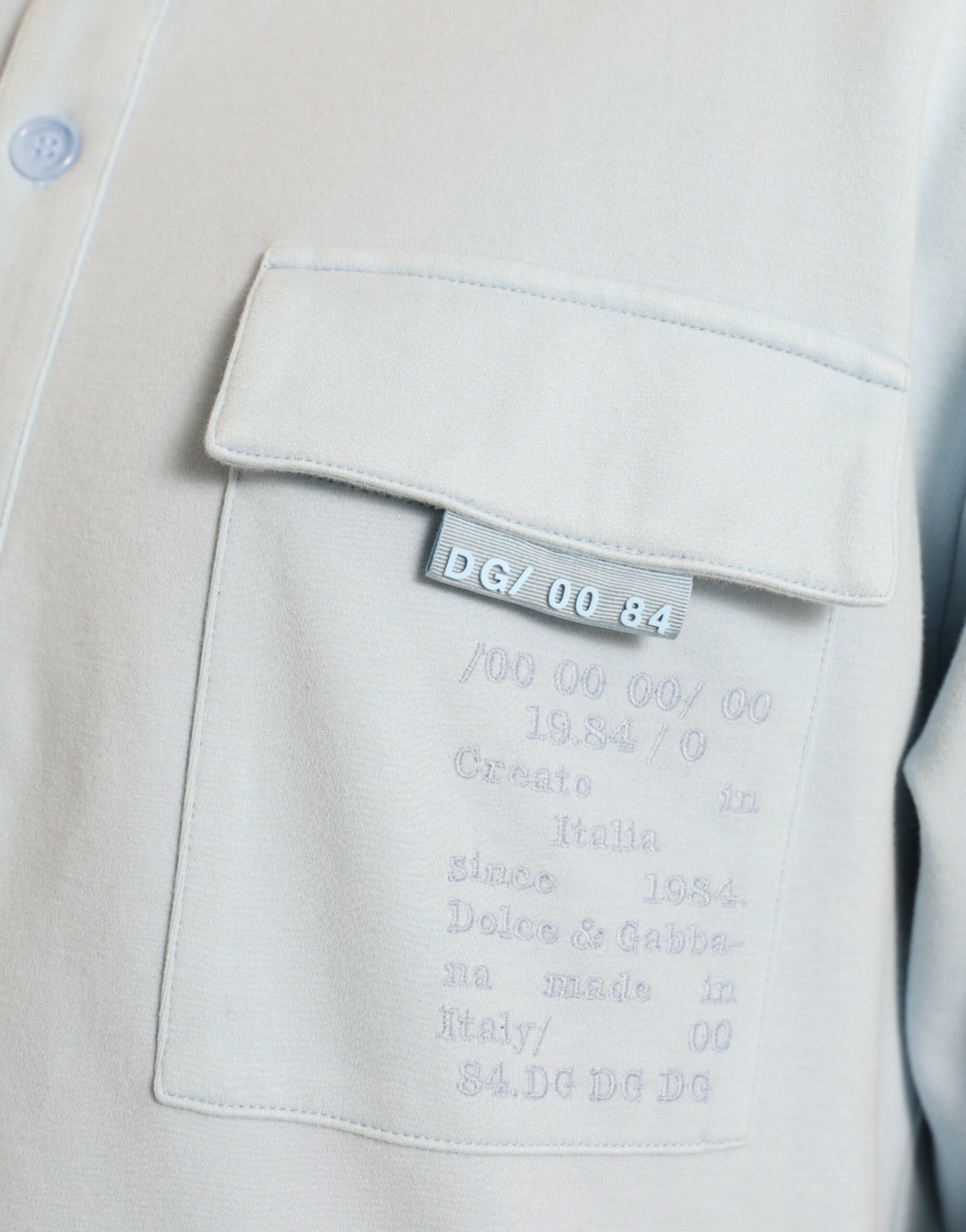 Dolce &amp; Gabbana Elegant Light Blue Cotton Blend Crew Neck Sweater