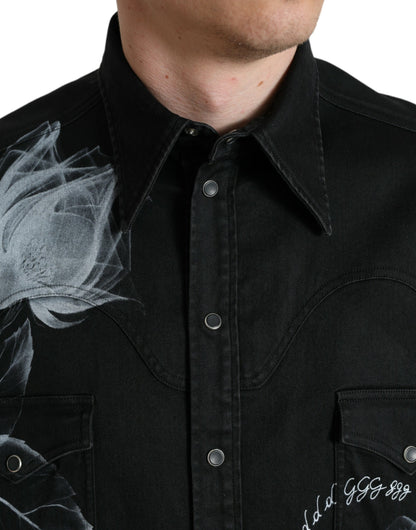 Dolce &amp; Gabbana Camisa de vestir elegante con estampado floral
