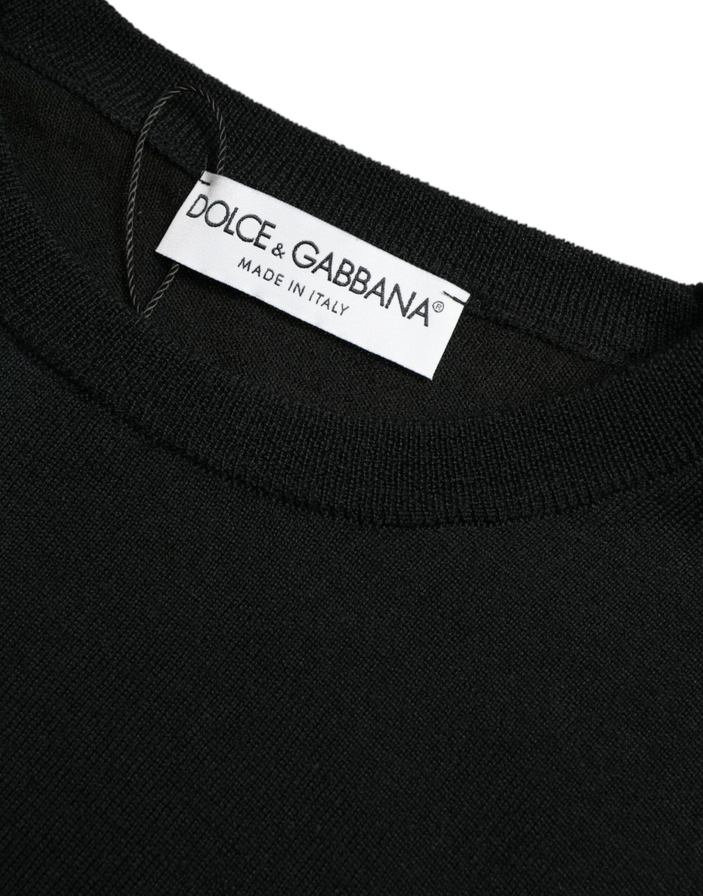 Dolce &amp; Gabbana Impresionante suéter de lana negro