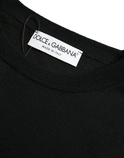 Dolce &amp; Gabbana Impresionante suéter de lana negro