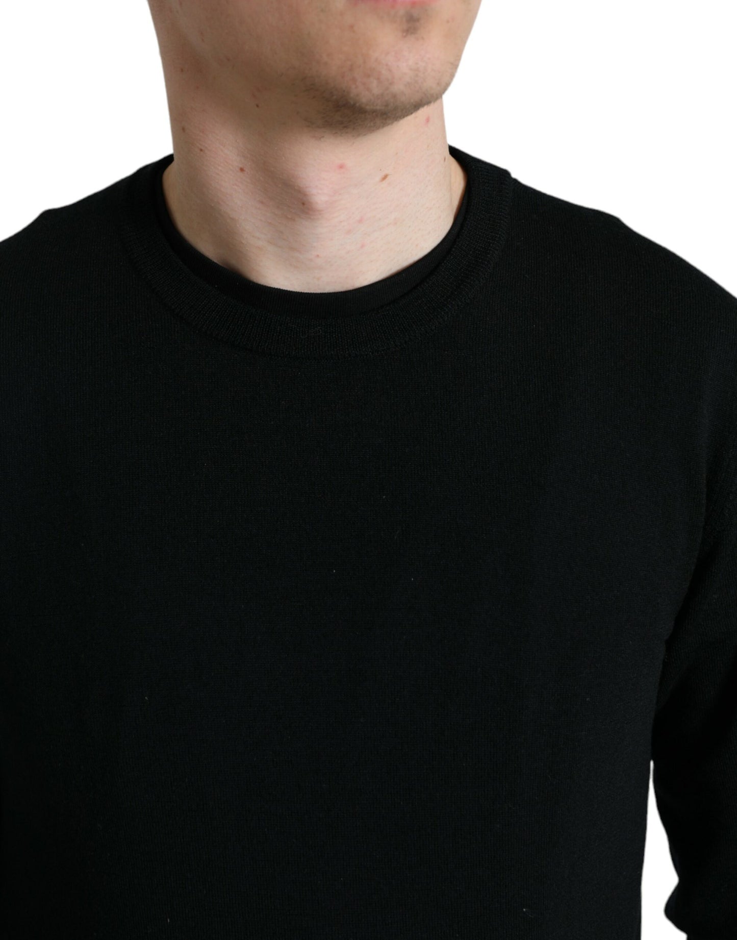Dolce &amp; Gabbana Impresionante suéter de lana negro