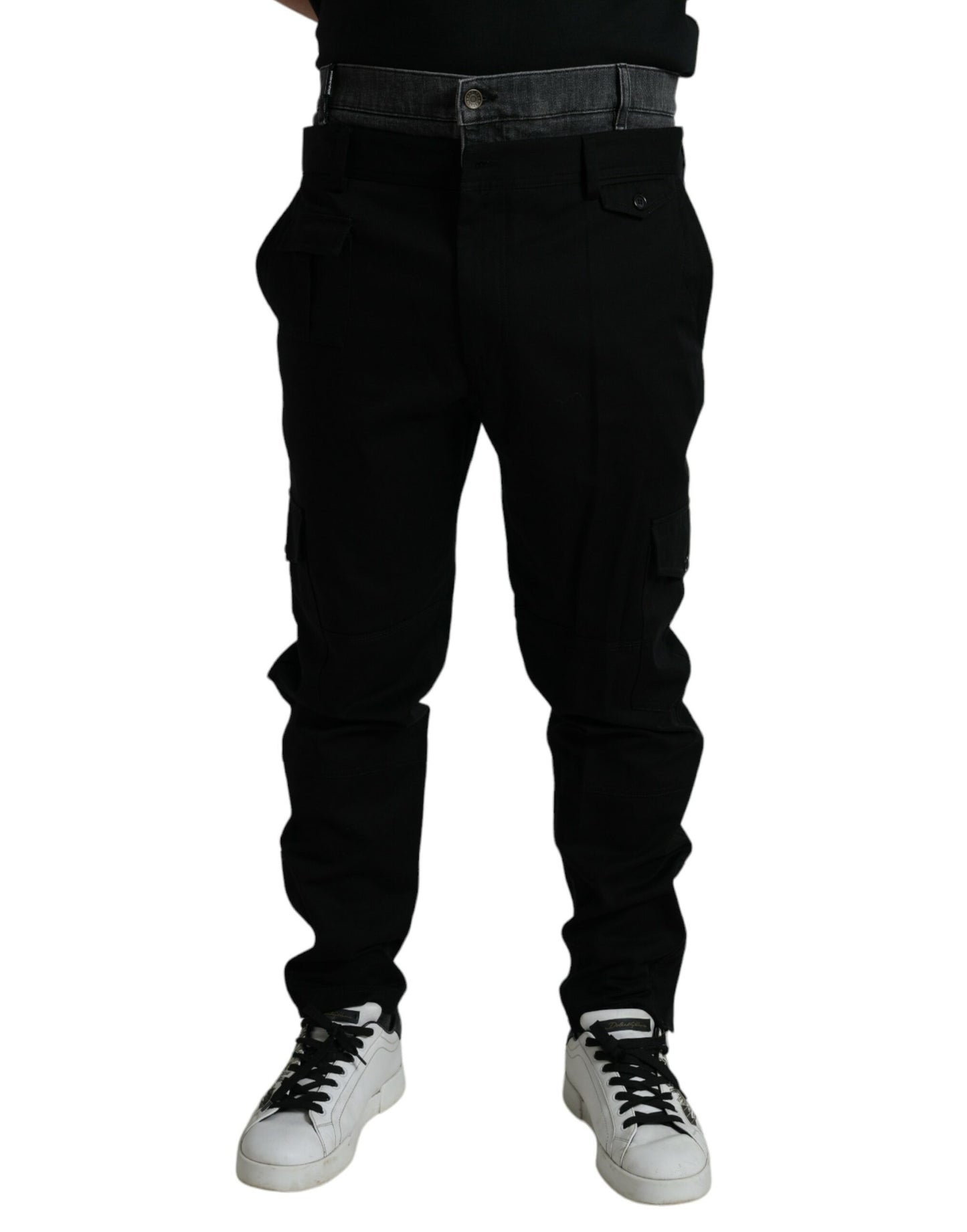 Dolce &amp; Gabbana Pantalones jogger elásticos de algodón elegantes