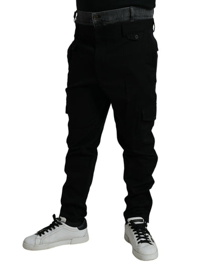Dolce &amp; Gabbana Pantalones jogger elásticos de algodón elegantes