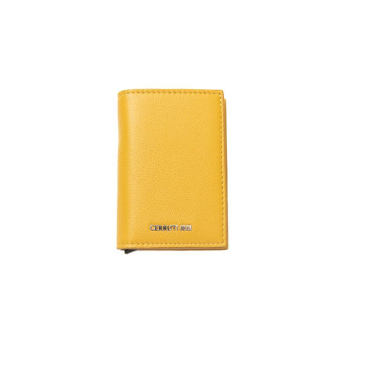 Cerruti 1881 Yellow Calfskin Men Wallet