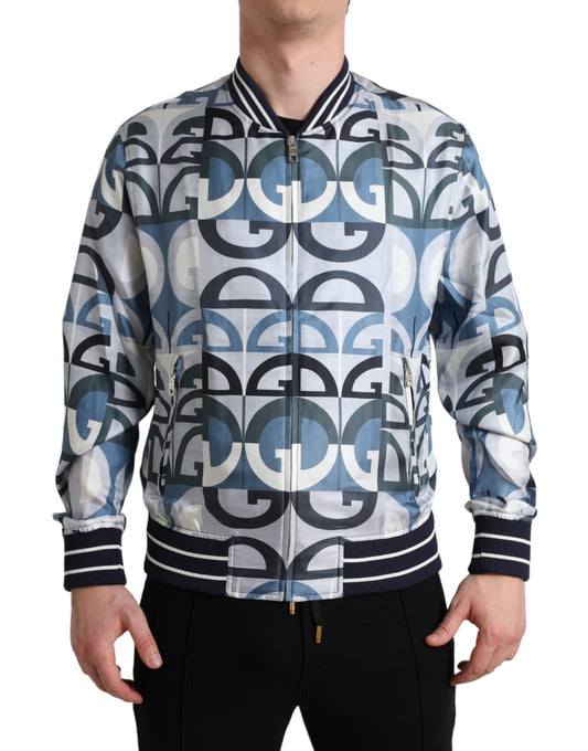 Dolce &amp; Gabbana Cazadora bomber de seda multicolor - Elegancia clásica