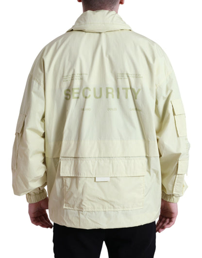 Dolce &amp; Gabbana Elegant Yellow Windbreaker Jacket