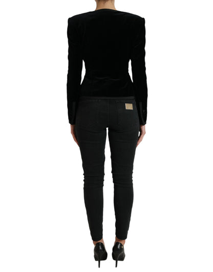 Dolce &amp; Gabbana Elegant Double Breasted Cotton-Silk Blazer