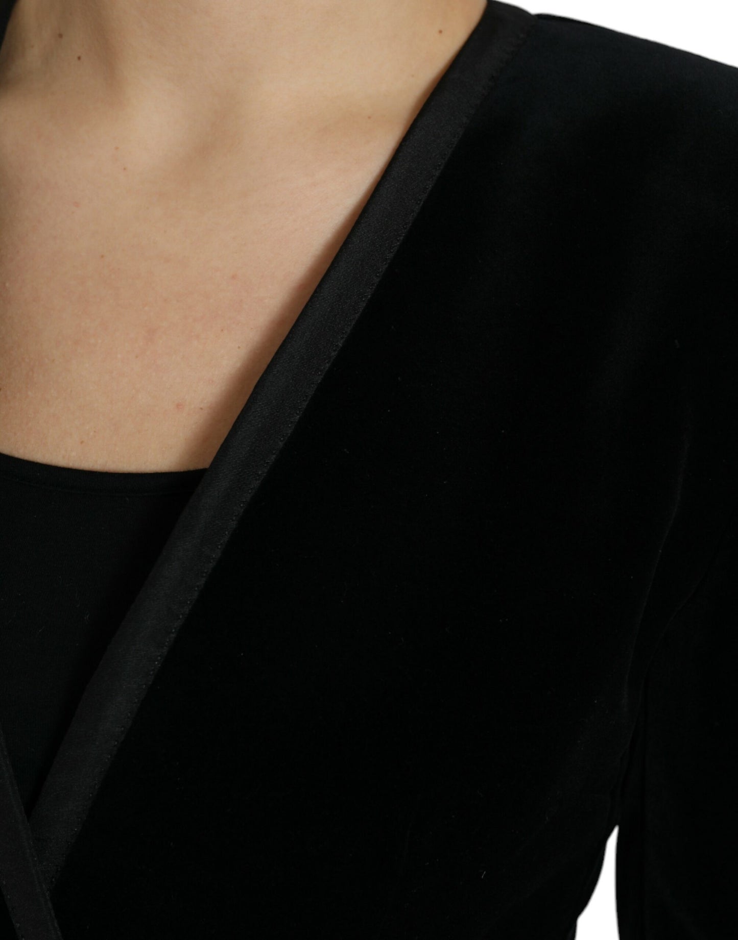 Dolce &amp; Gabbana Elegant Double Breasted Cotton-Silk Blazer