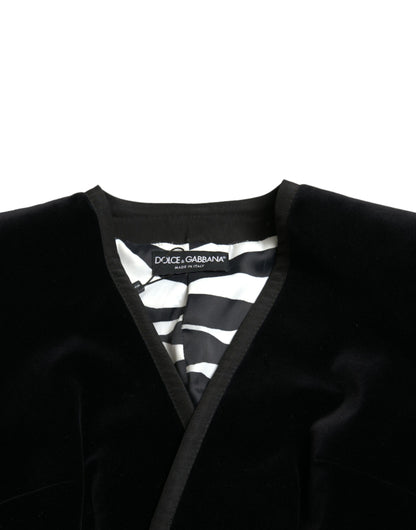 Dolce &amp; Gabbana Elegant Double Breasted Cotton-Silk Blazer