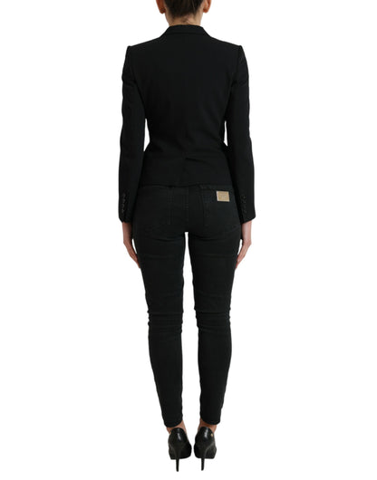 Dolce &amp; Gabbana Chic Wool Blend Peak Lapel Blazer