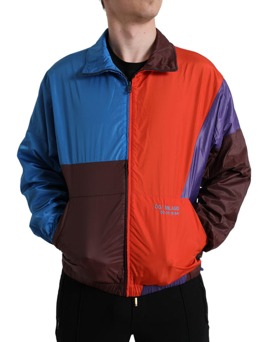 Dolce &amp; Gabbana Chaqueta cortavientos de tejido técnico multicolor