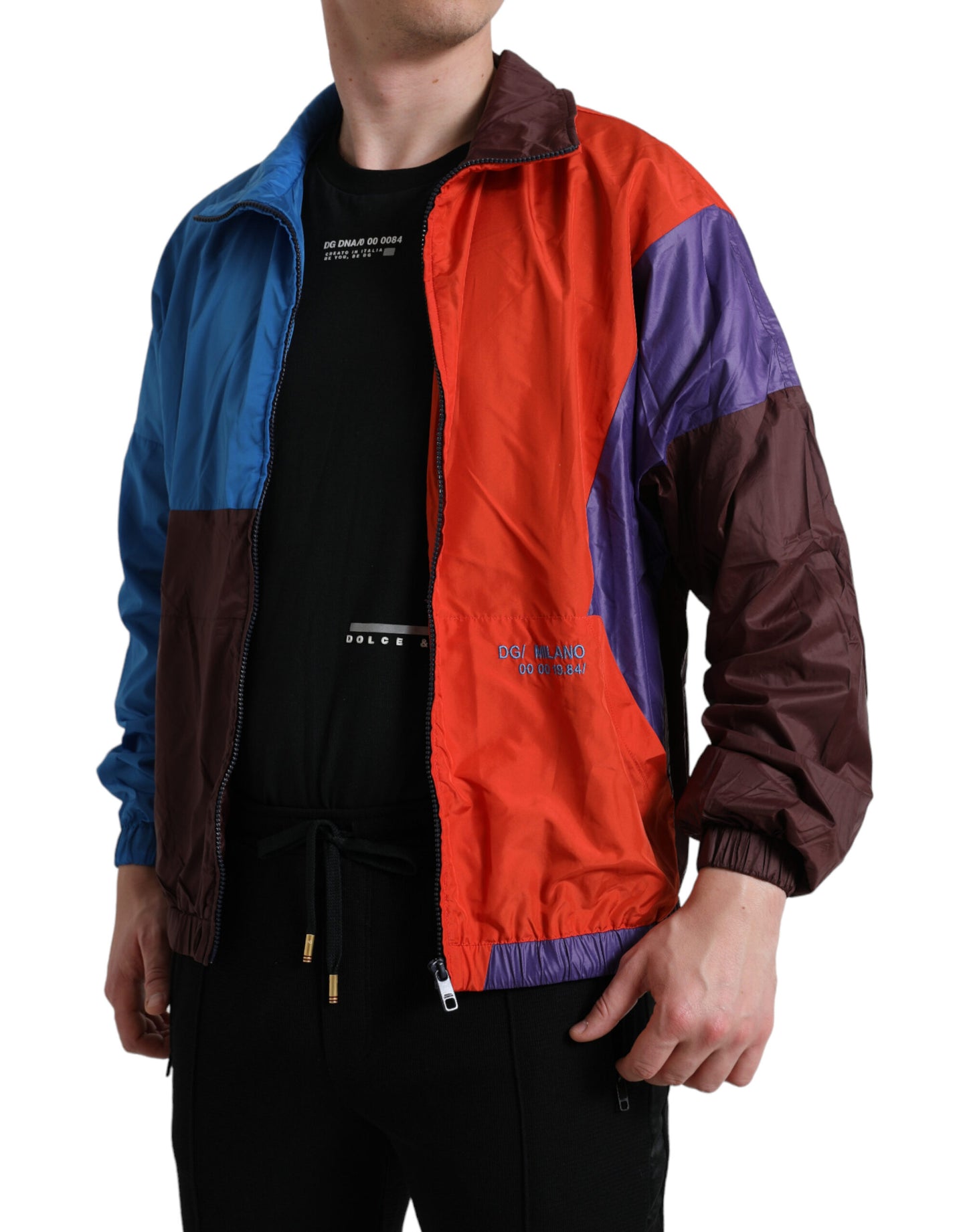 Dolce &amp; Gabbana Chaqueta cortavientos de tejido técnico multicolor