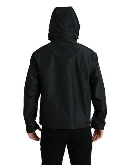 Dolce & Gabbana Sleek Black Windbreaker Jacket – IT48 | M par Dolce & Gabbana | Disponible sur Sandy Store ByNet
