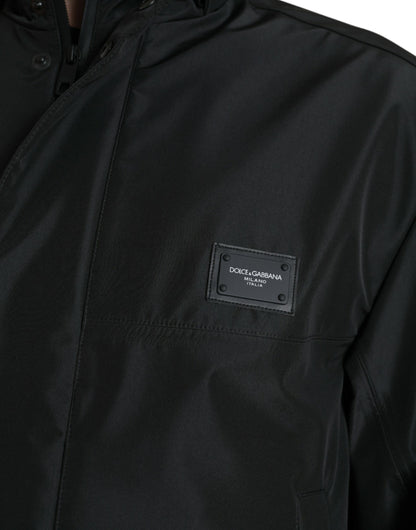 Dolce & Gabbana Sleek Black Windbreaker Jacket – IT48 | M par Dolce & Gabbana | Disponible sur Sandy Store ByNet