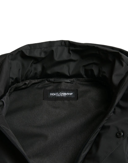 Dolce & Gabbana Sleek Black Windbreaker Jacket – IT48 | M par Dolce & Gabbana | Disponible sur Sandy Store ByNet