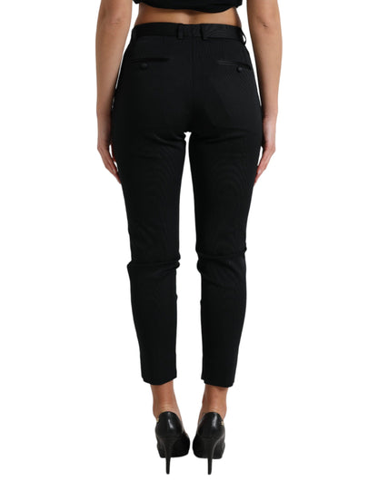 Dolce &amp; Gabbana Chic High Waist Skinny Cropped Pants