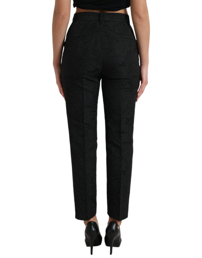Dolce &amp; Gabbana High Waist Tapered Elegance Pants