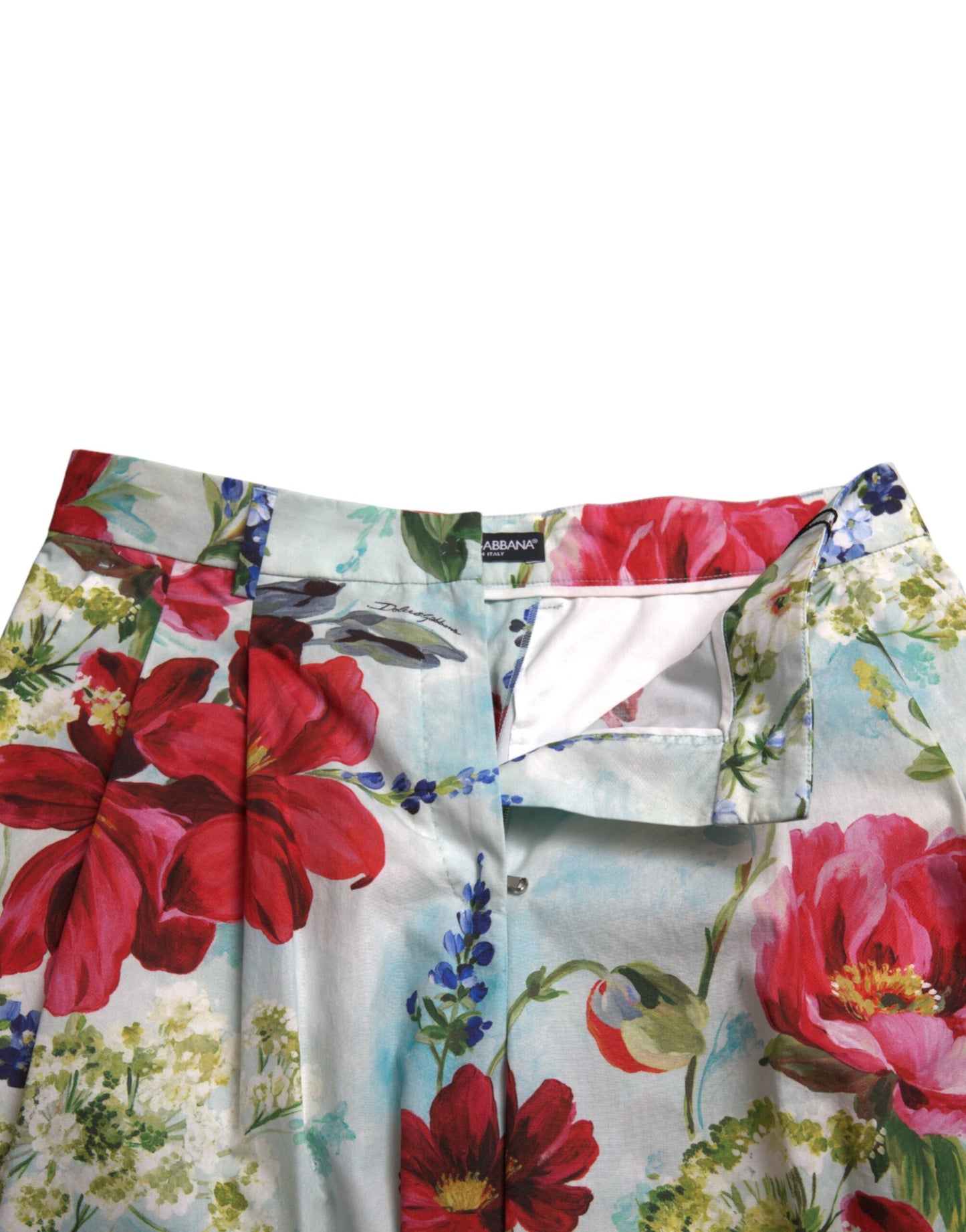 Dolce &amp; Gabbana Pantalones anchos de cintura alta con estampado floral