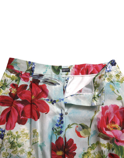 Dolce &amp; Gabbana Pantalones anchos de cintura alta con estampado floral