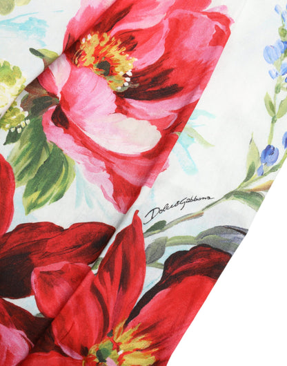 Dolce &amp; Gabbana Pantalones anchos de cintura alta con estampado floral