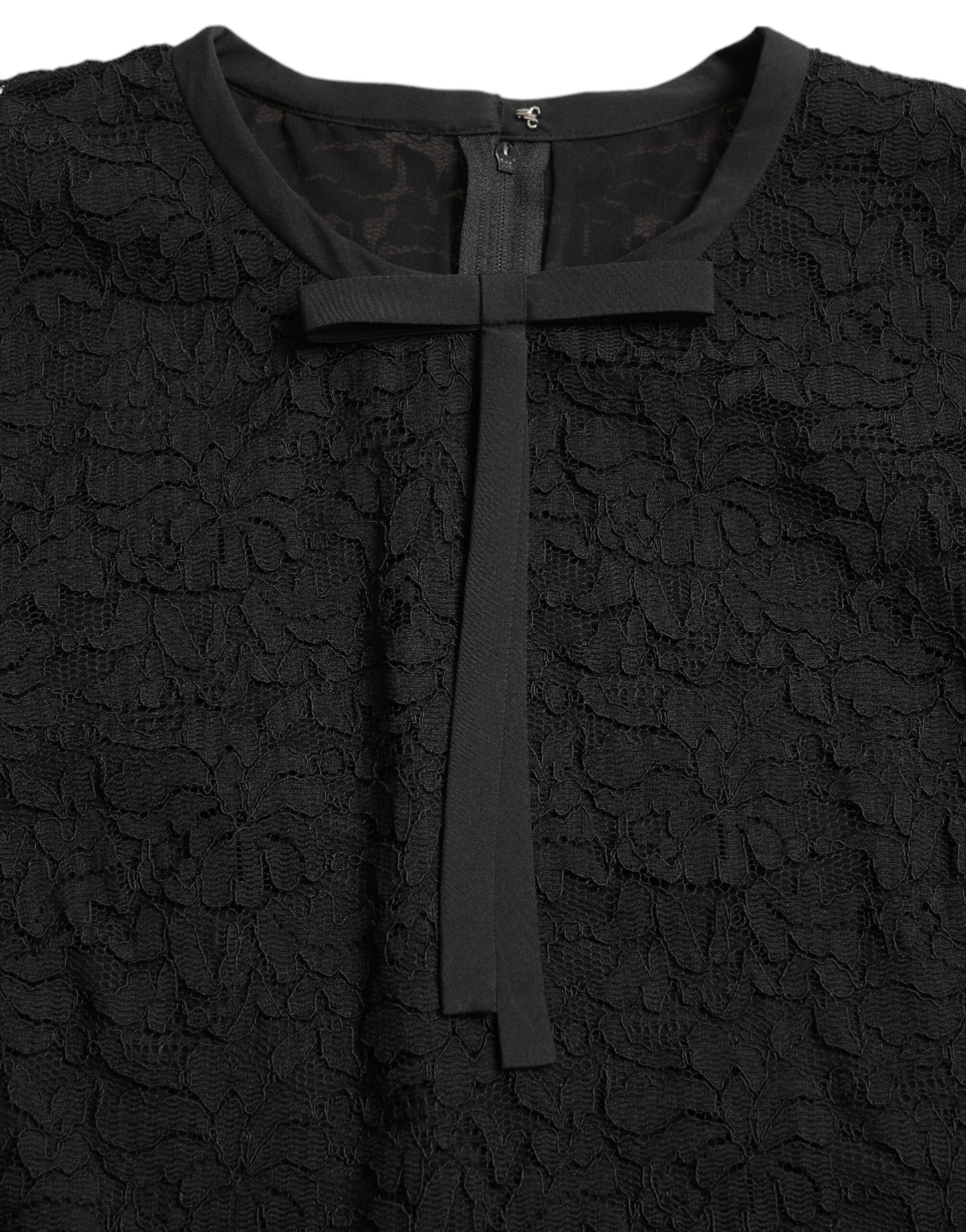 Dolce &amp; Gabbana Elegant Floral Lace Long Sleeve Top