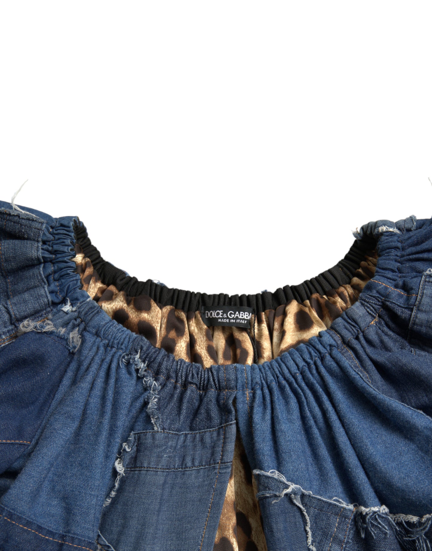 Dolce &amp; Gabbana Elegant Cotton Denim Blouse Top