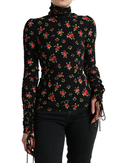 Dolce &amp; Gabbana Top elegante en mezcla de seda floral
