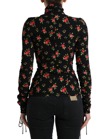 Dolce &amp; Gabbana Top elegante en mezcla de seda floral