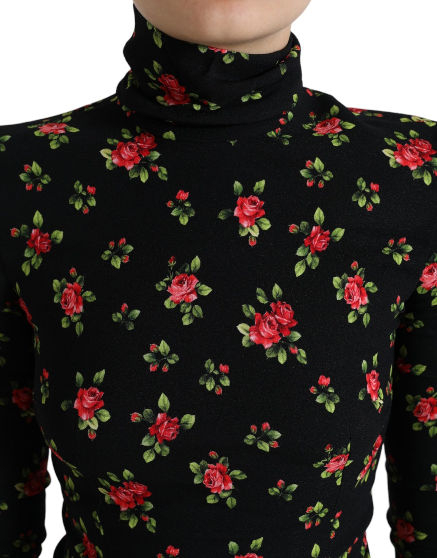 Dolce &amp; Gabbana Top elegante en mezcla de seda floral