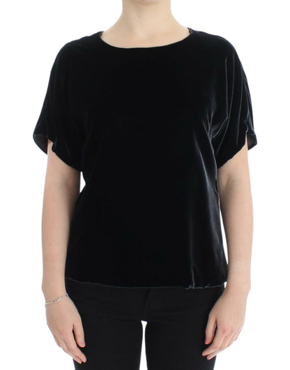 Dolce &amp; Gabbana Top de manga corta de terciopelo encantador
