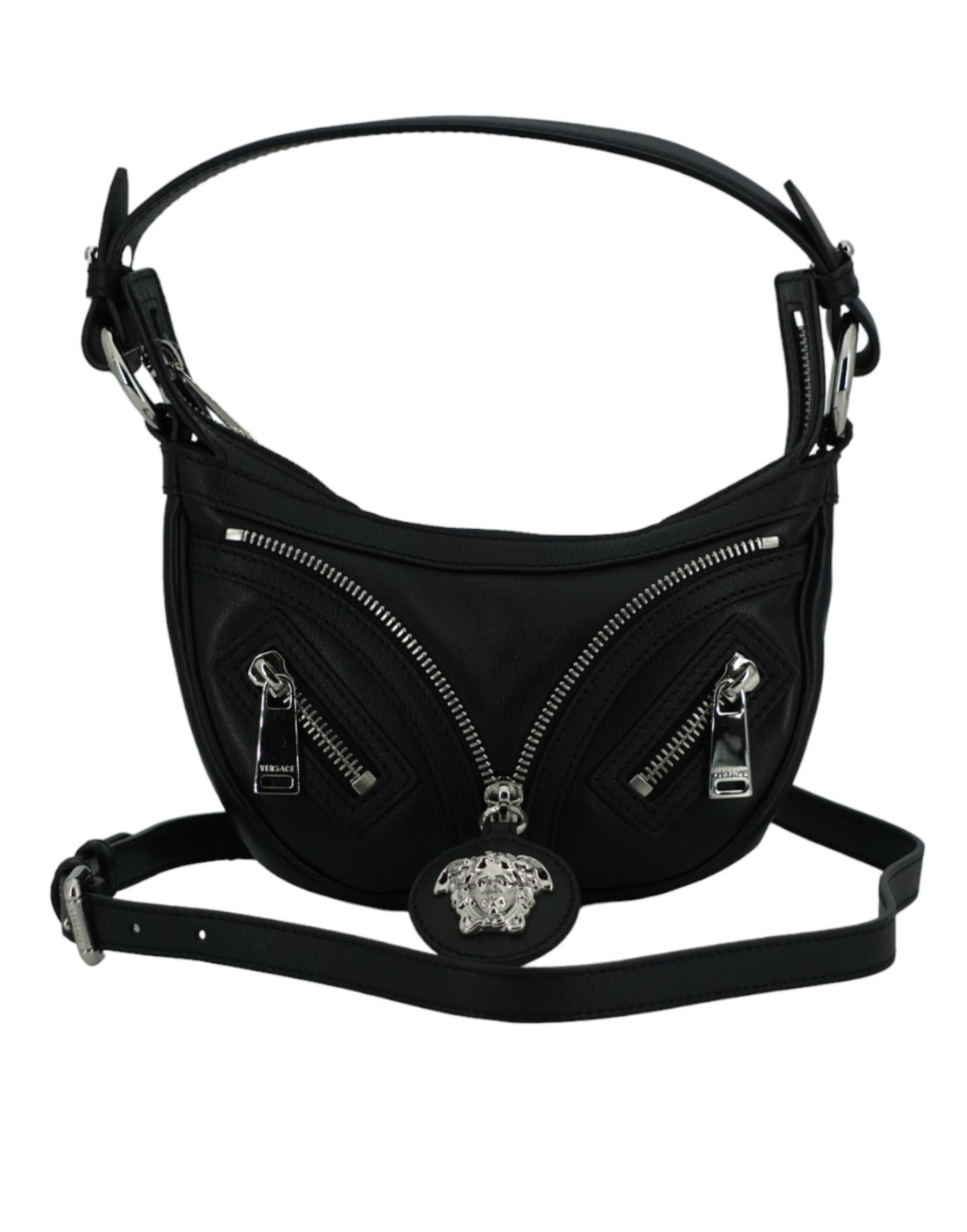 Versace Elegant Black Mini Hobo Shoulder Bag – par Versace | Disponible sur Sandy Store ByNet