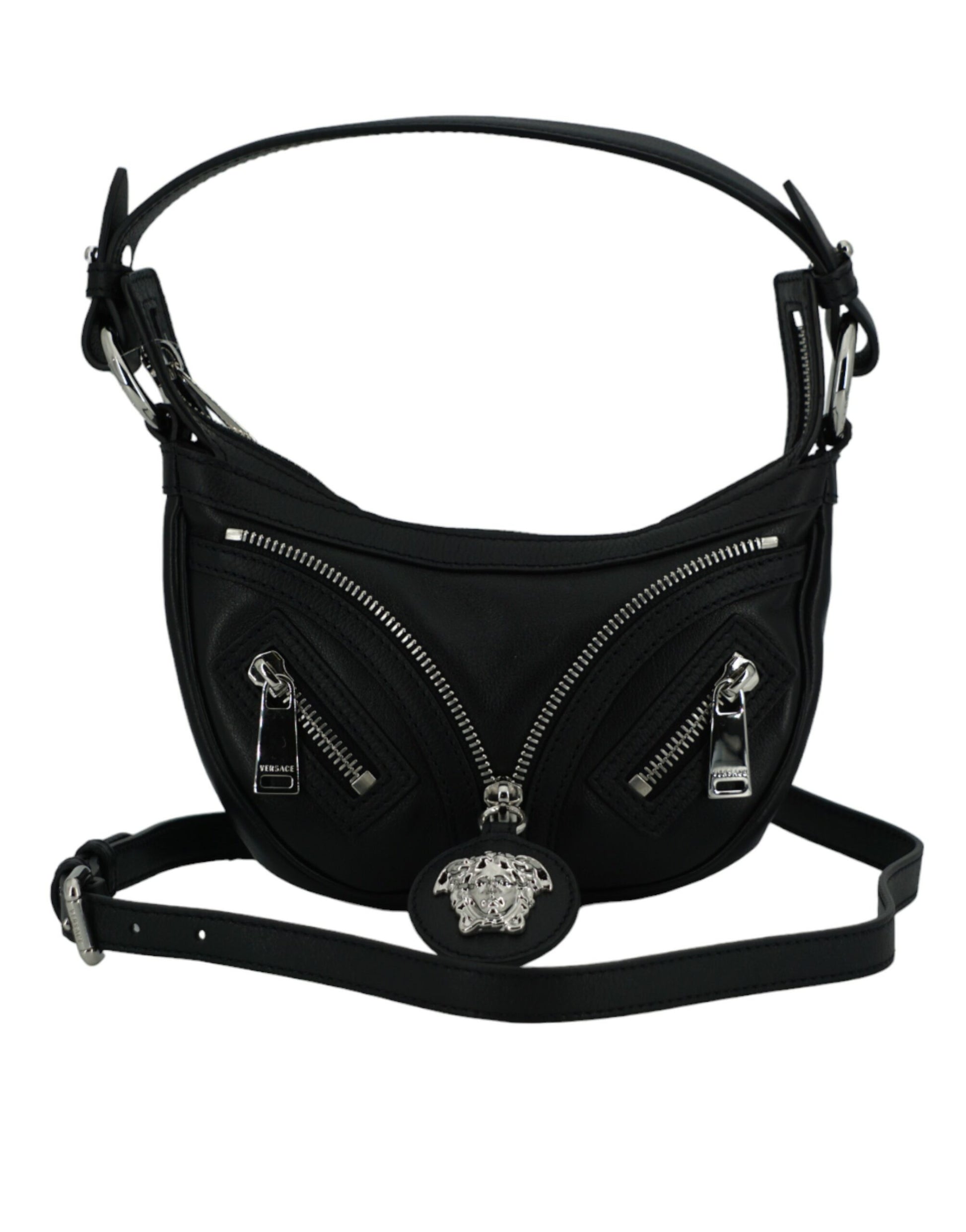 Versace Elegant Black Mini Hobo Shoulder Bag – par Versace | Disponible sur Sandy Store ByNet