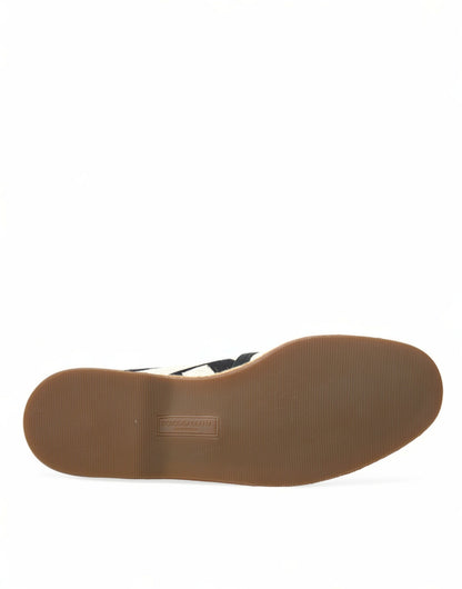 Dolce &amp; Gabbana Chic Striped Canvas Espadrilles