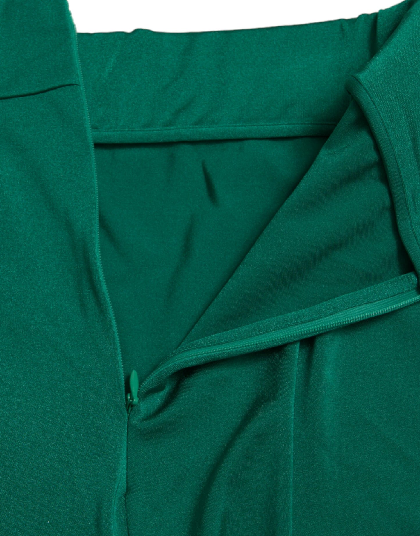 Dolce &amp; Gabbana Leggings verdes de diseñador de cintura alta